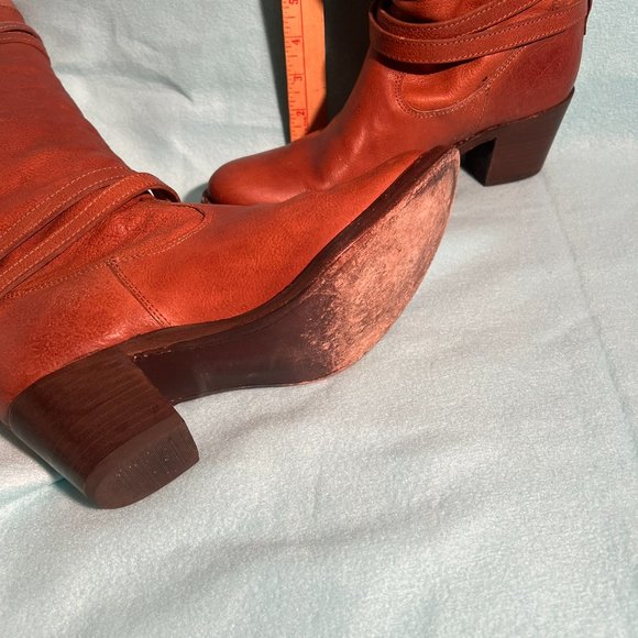 FRYE Jane Strappy Boot - Tan - Picture 2 of 7